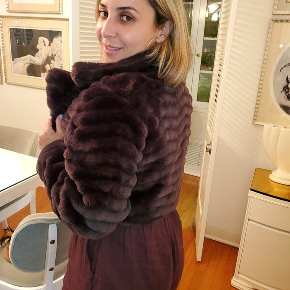 DE ROTCHILD Jackets & Blazers - FAKE FUR BOLERO JACKET
